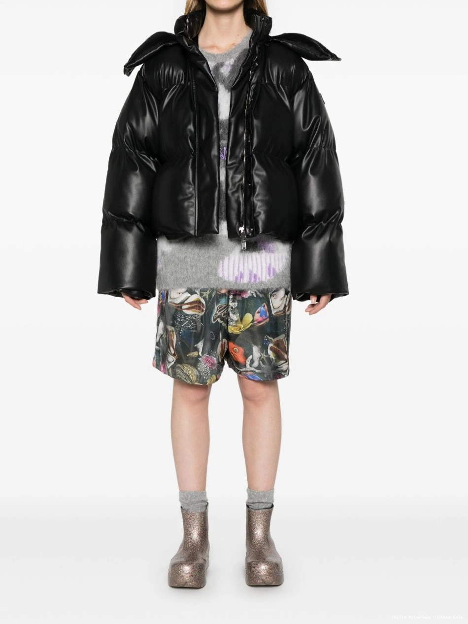 Affordable faux-leather McCartney Stella puffer jacket Women 0824